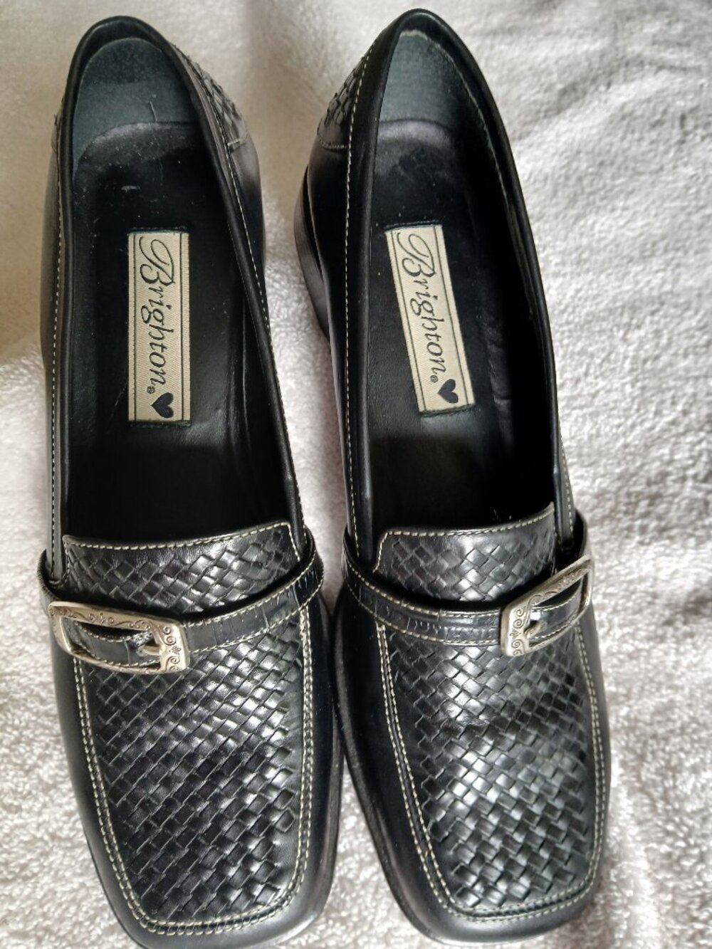 Brighton Black Italian Leather Loafers